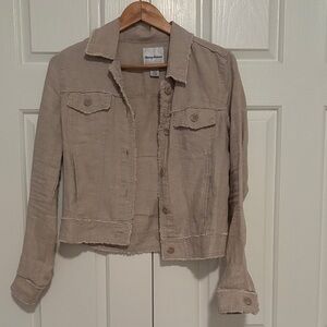 Tommy Bahama Two Palms Linen Raw-Edge Jacket